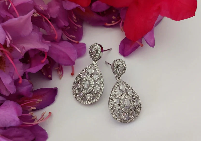 Silver Drop Earrings