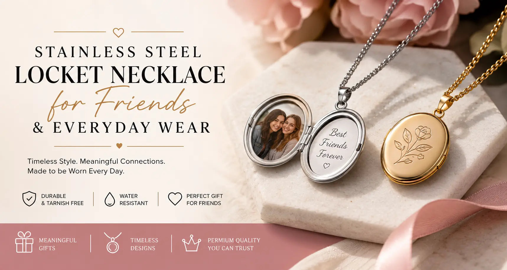 Stainless Steel Locket Necklace